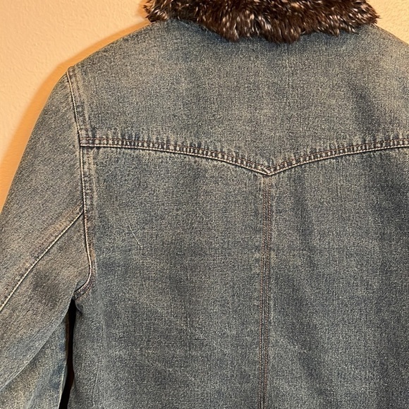 Esprit Faux Fur Lined Jean Jacket - Picture 10 of 16